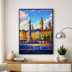 Affiche Lille – Poster déco ville au style moderne