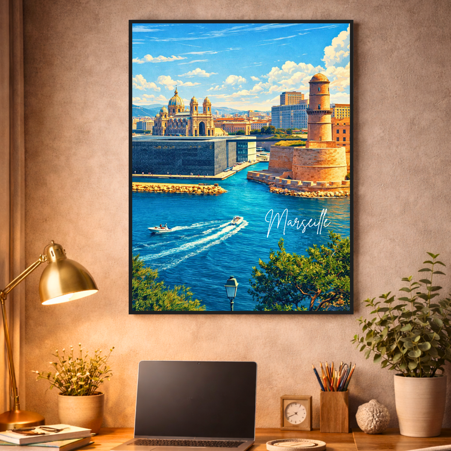 Affiche Marseille - Vieux port