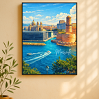 Affiche Marseille - Vieux port