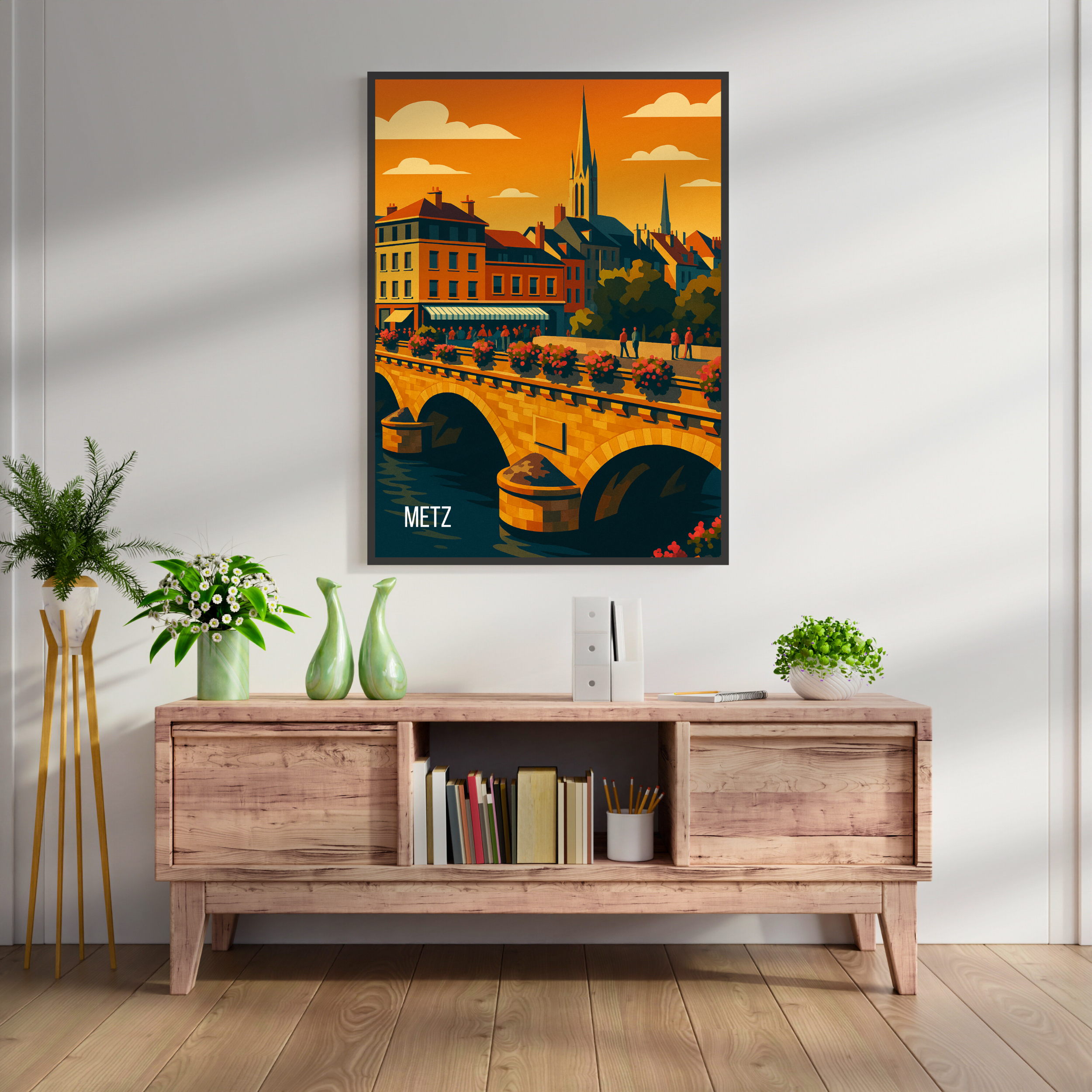 Affiche Metz – Lumière, histoire et nature