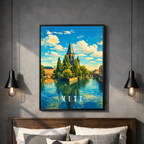 Affiche Metz – Poster déco ville au style moderne