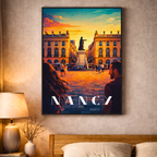 Affiche Nancy – Poster déco ville au style moderne
