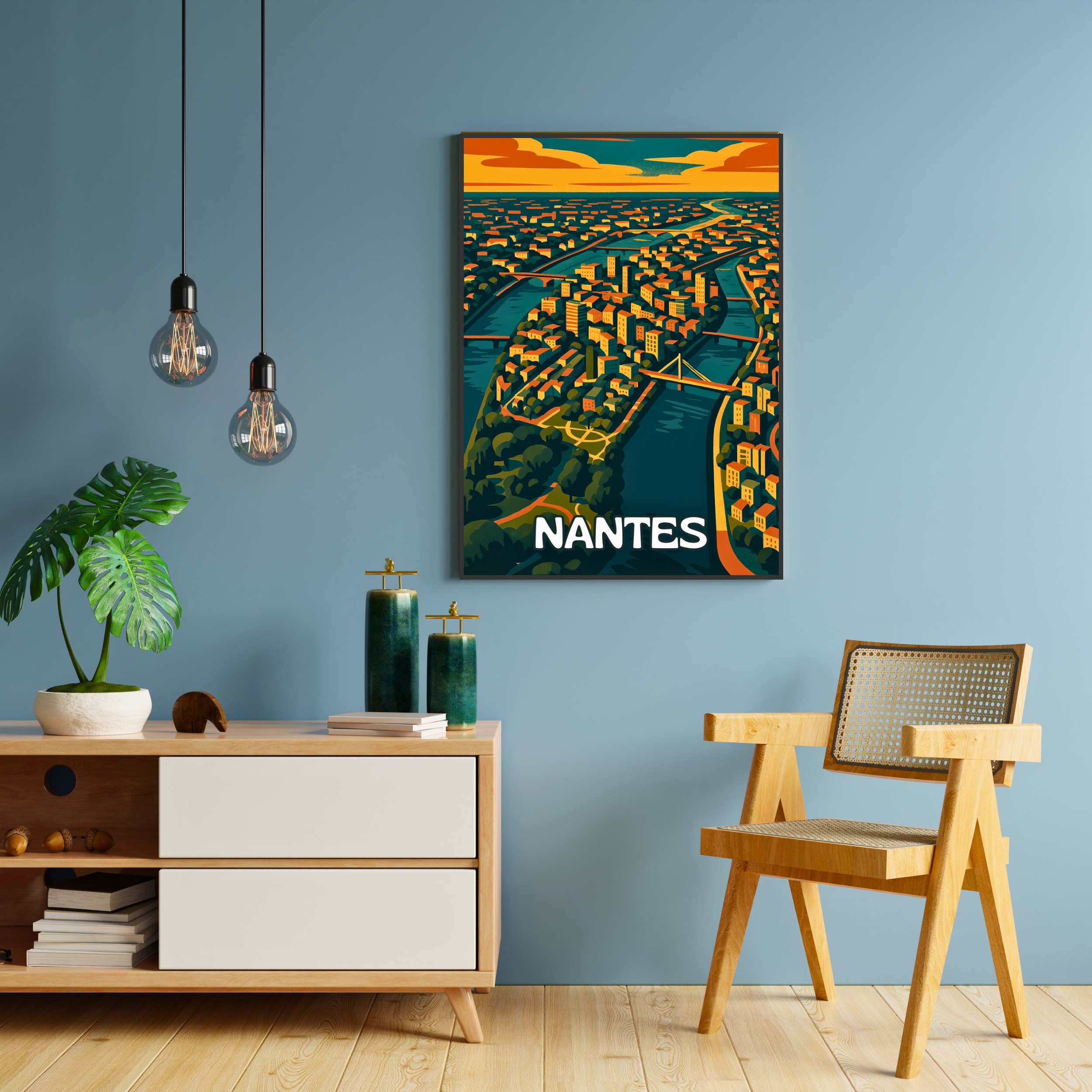 Affiche Nantes – Machines, Loire et créativité