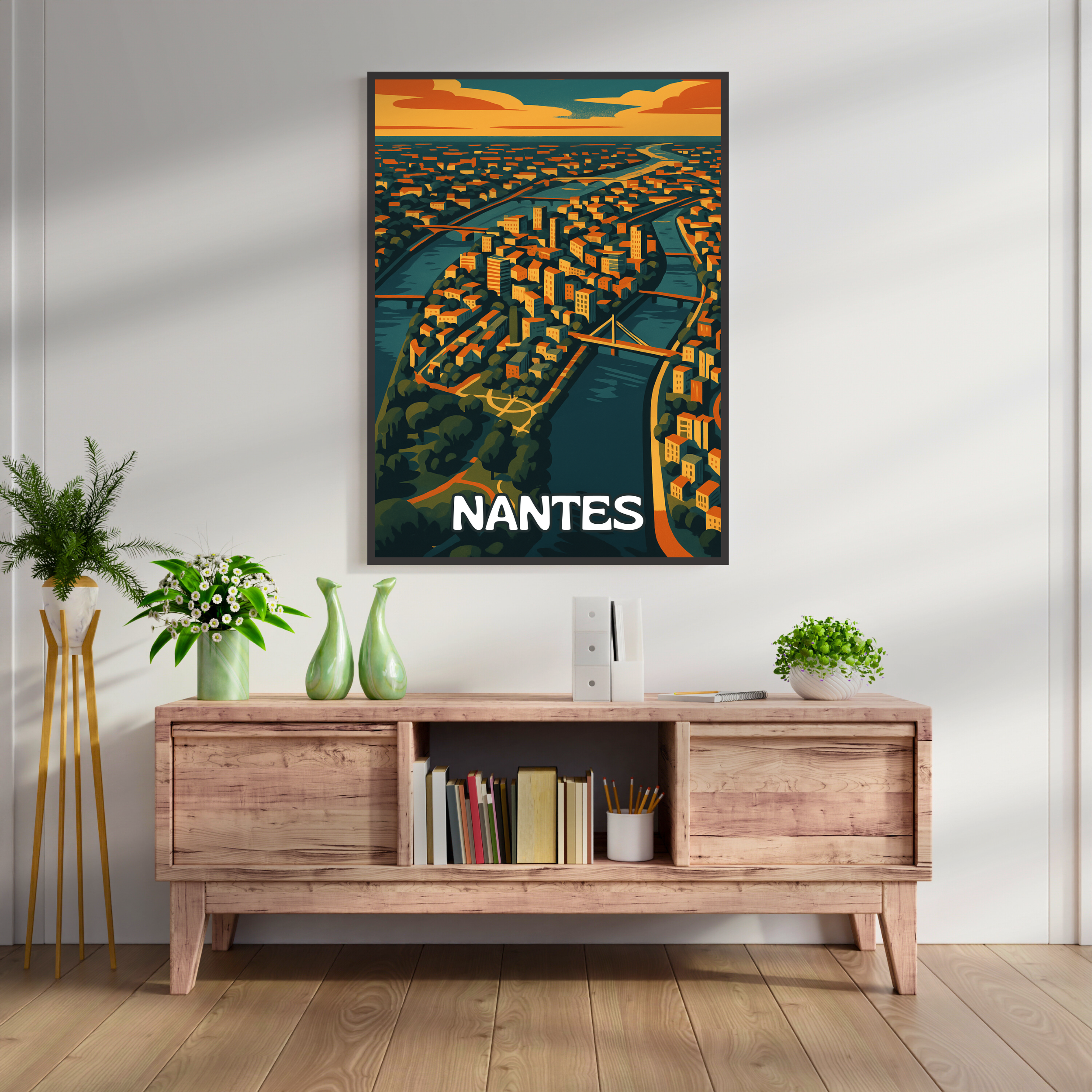 Affiche Nantes – Machines, Loire et créativité