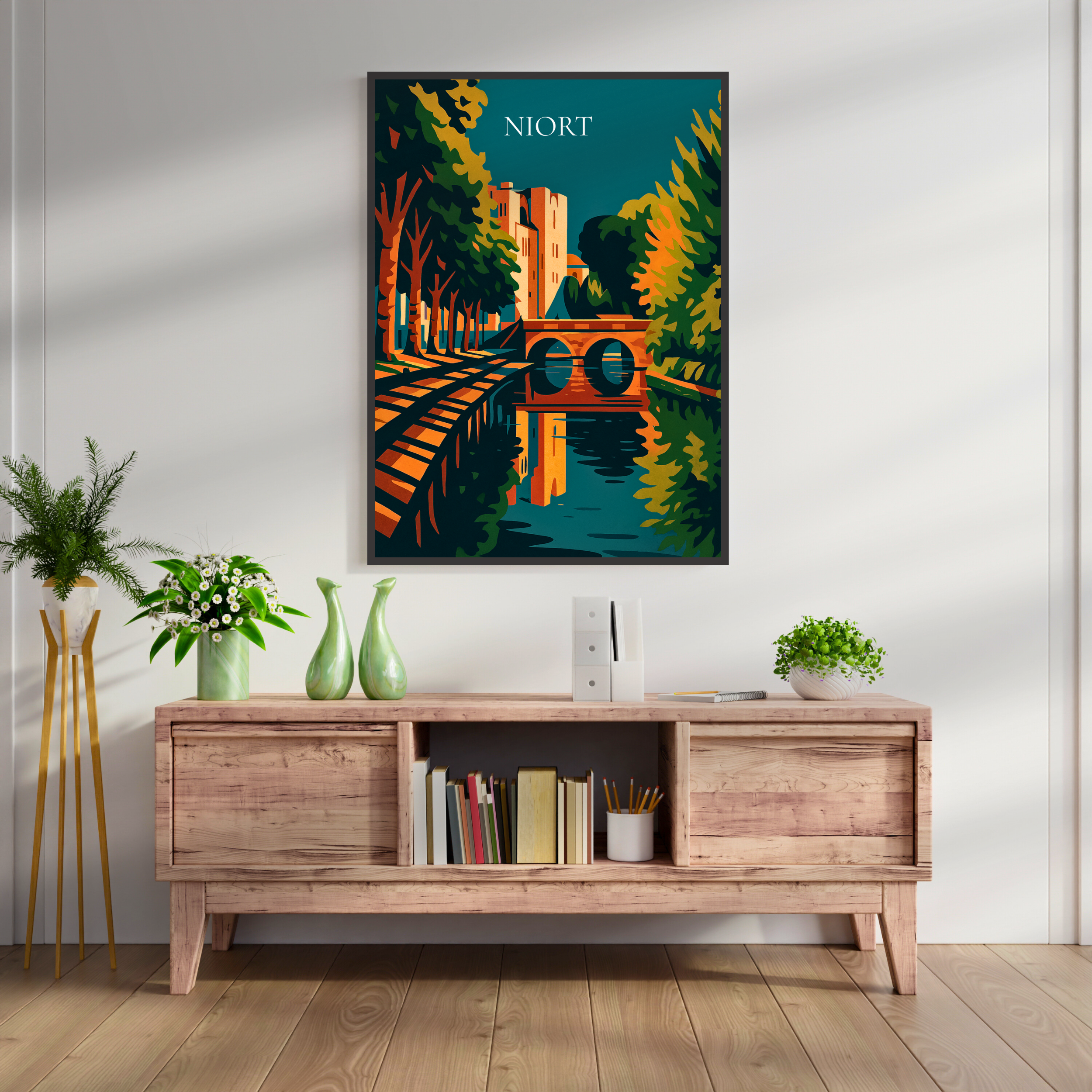 Affiche Niort – Histoire et douceur maraîchine