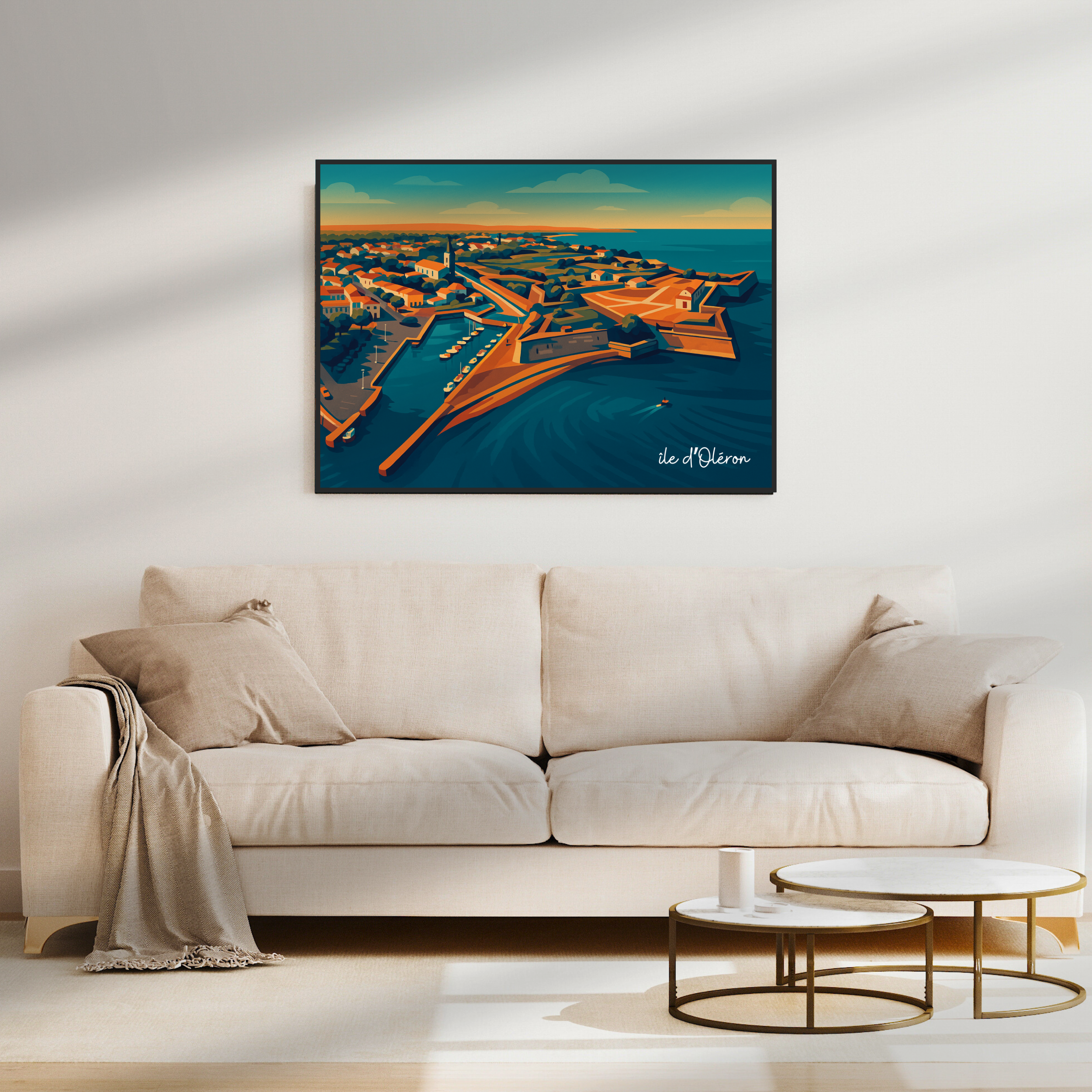 Affiche île d’Oléron – Nature, océan et couleurs