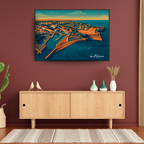 Affiche île d’Oléron – Nature, océan et couleurs