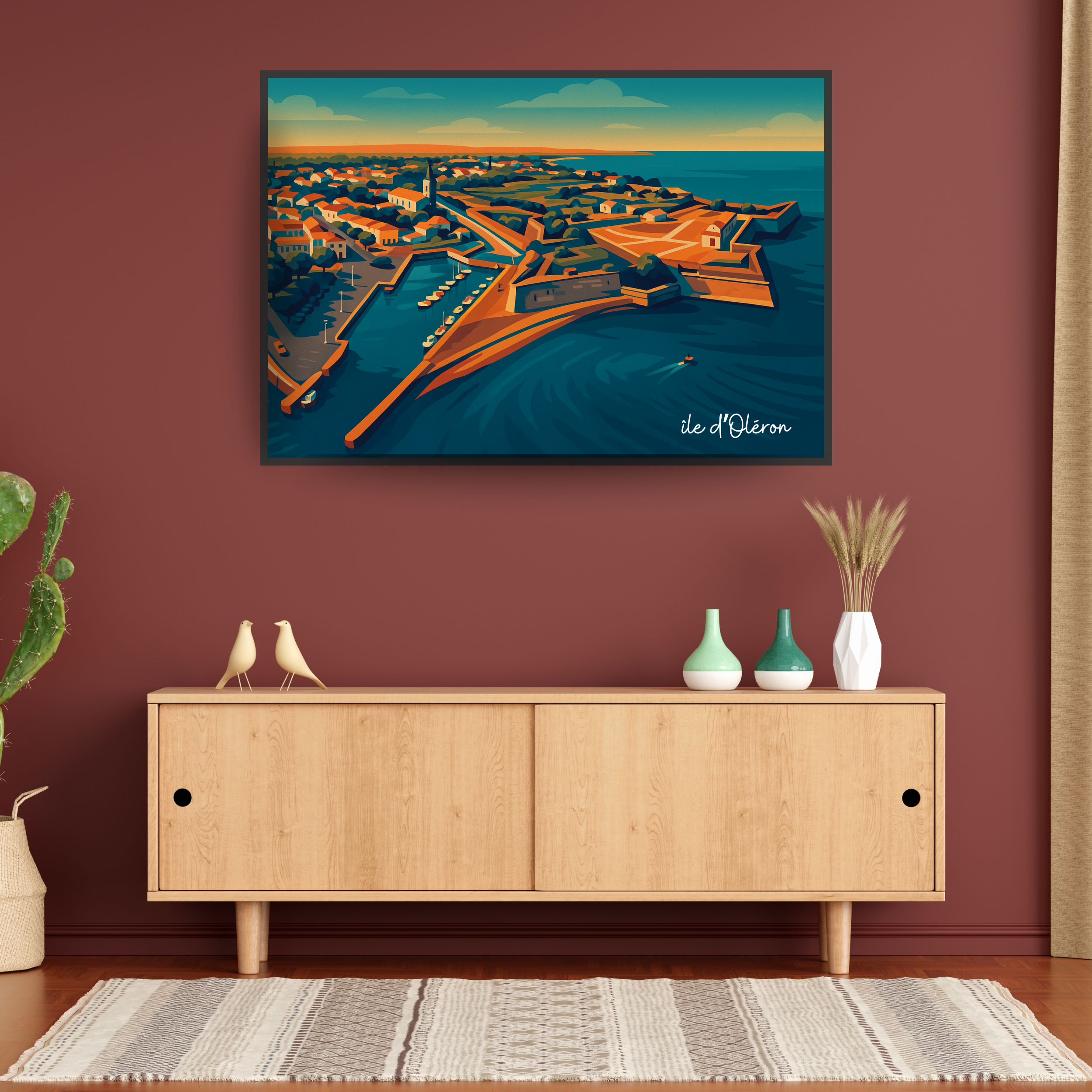 Affiche île d’Oléron – Nature, océan et couleurs
