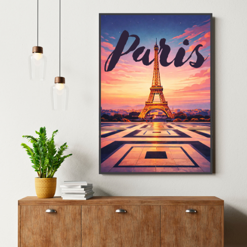 Affiche Tour Eiffel - Icône intemporelle de Paris