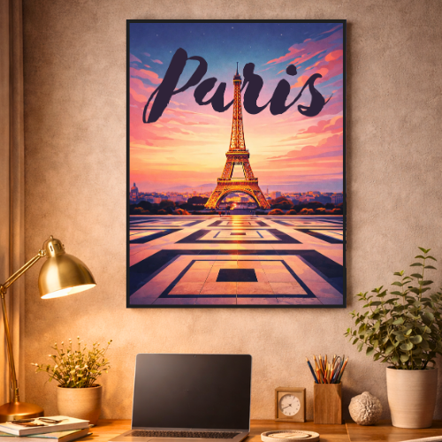 Affiche Tour Eiffel - Icône intemporelle de Paris