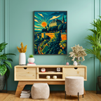 Affiche Pau – Panorama, château et douceur