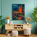 Affiche Perpignan – Soleil, couleurs et patrimoine