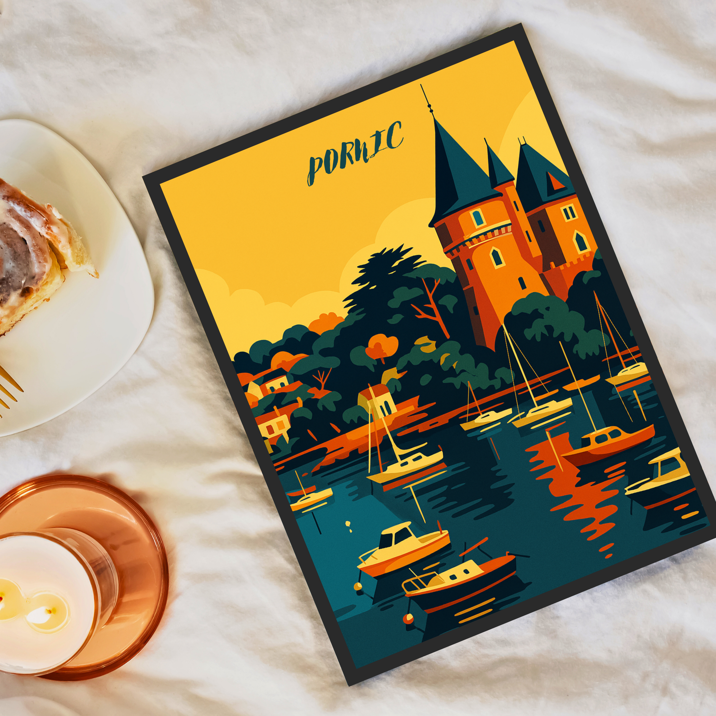 Affiche Pornic – Vieux port et douceur atlantique