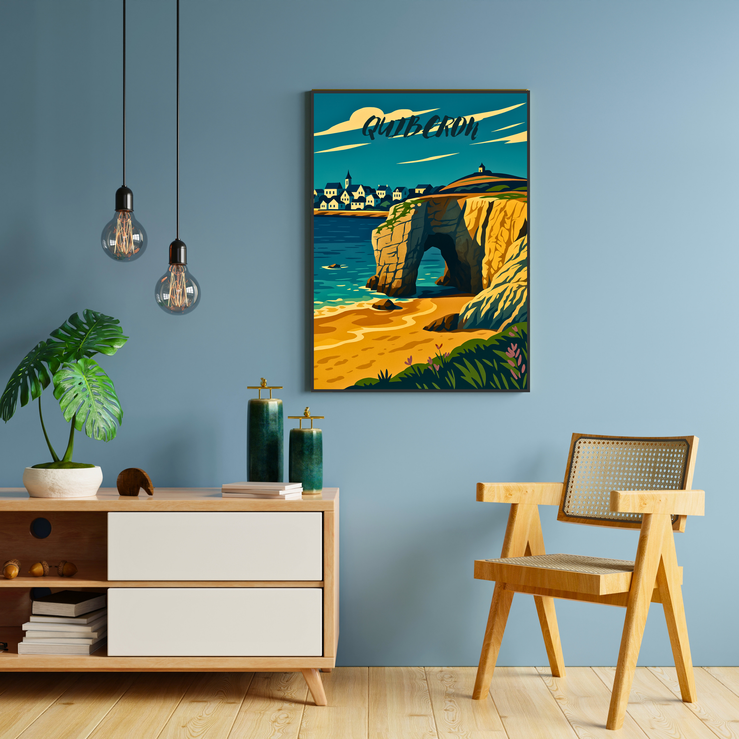 Affiche Quiberon – Sauvage beauté bretonne