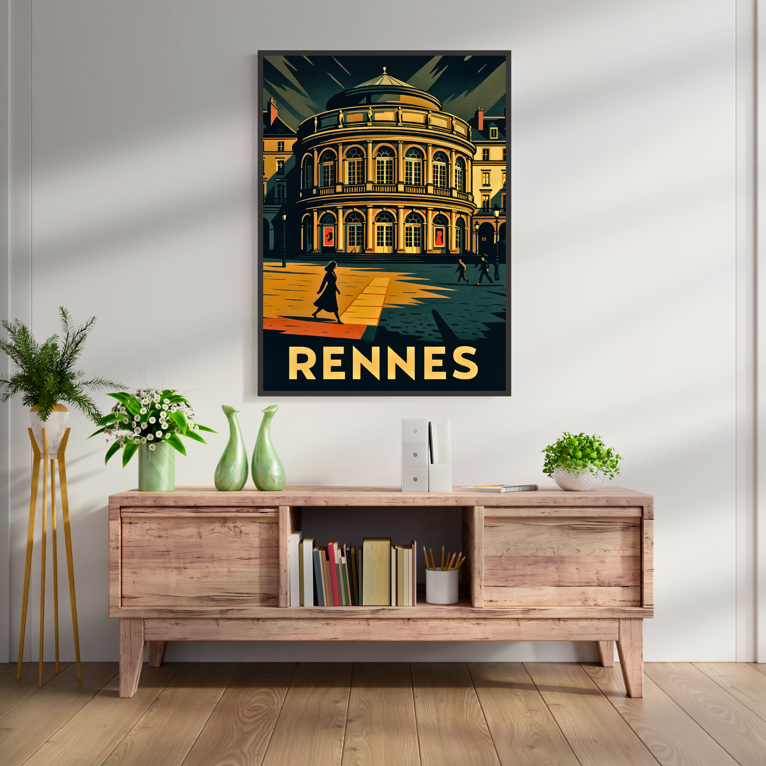 Affiche Rennes – Histoire et énergie bretonne