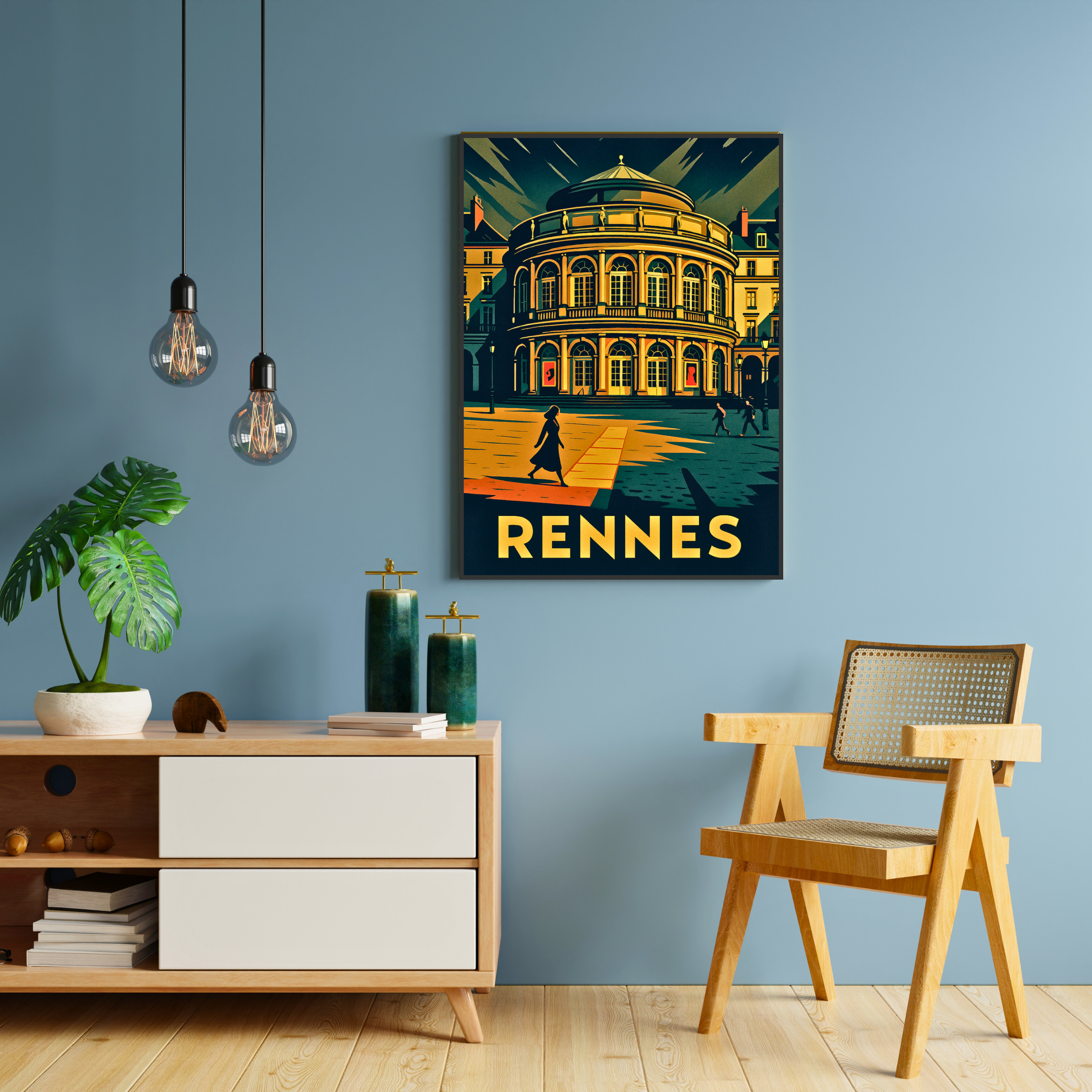 Affiche Rennes – Histoire et énergie bretonne