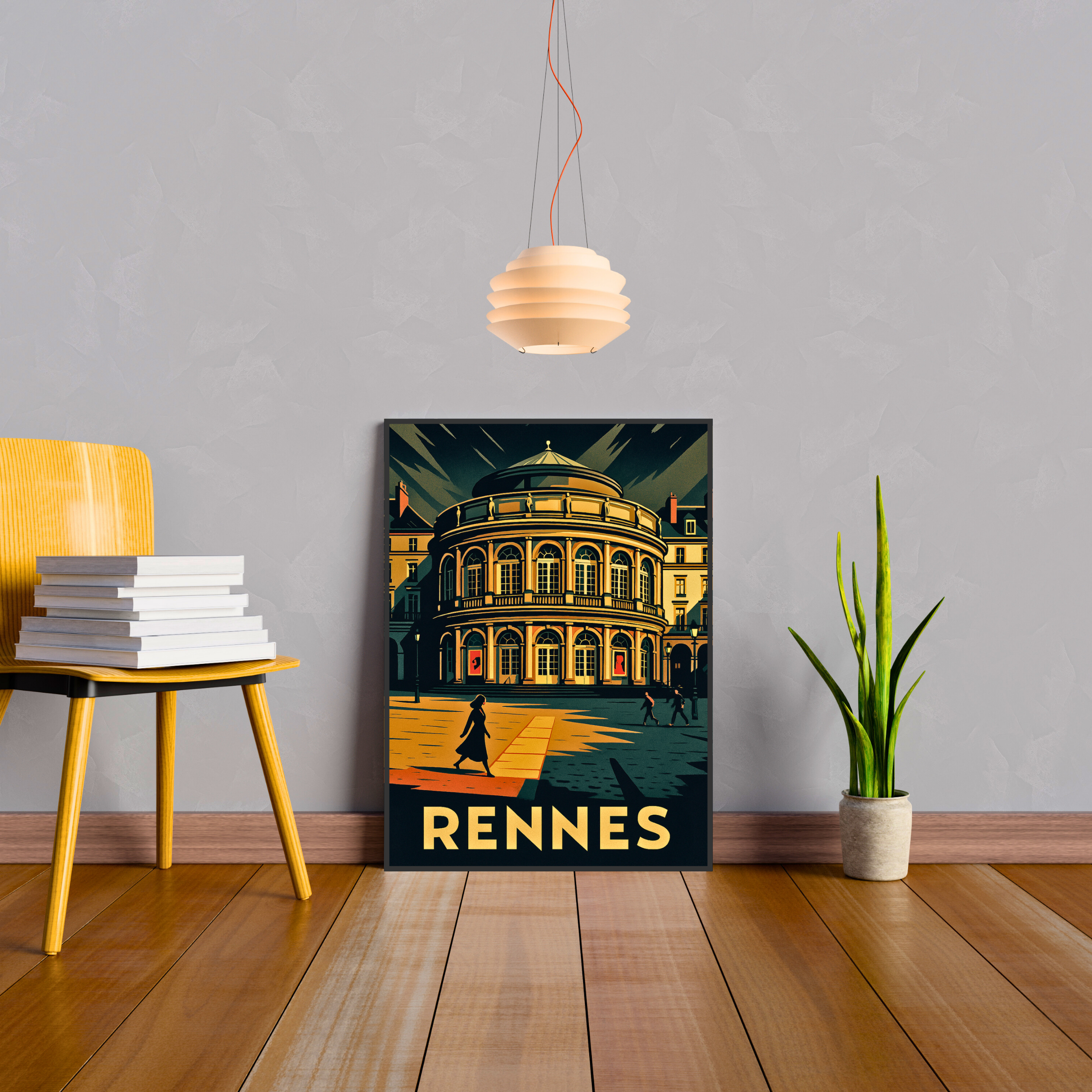 Affiche Rennes – Histoire et énergie bretonne