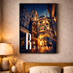 Affiche Rouen – Poster déco ville au style moderne