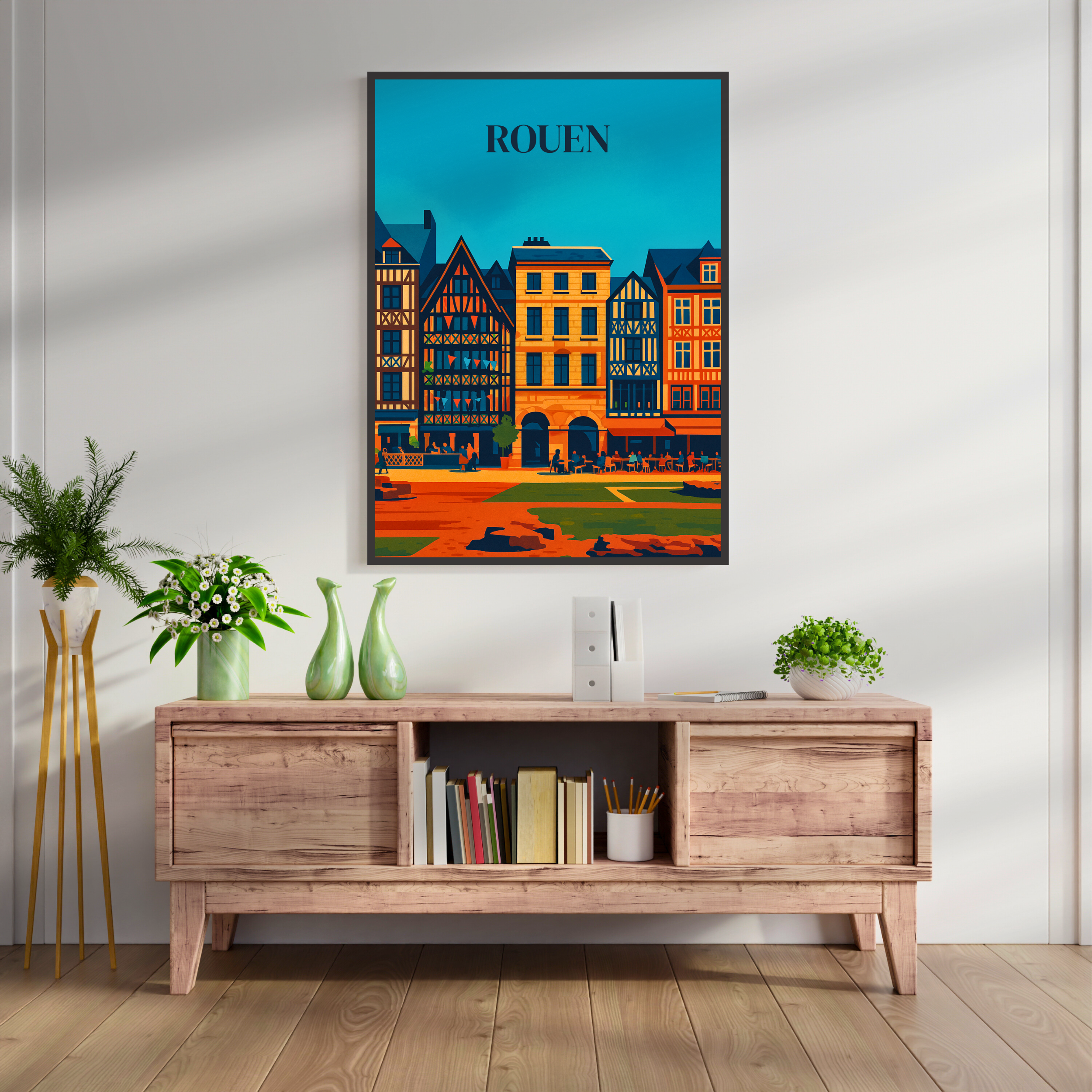 Affiche Rouen – Cathédrale, histoire et charme