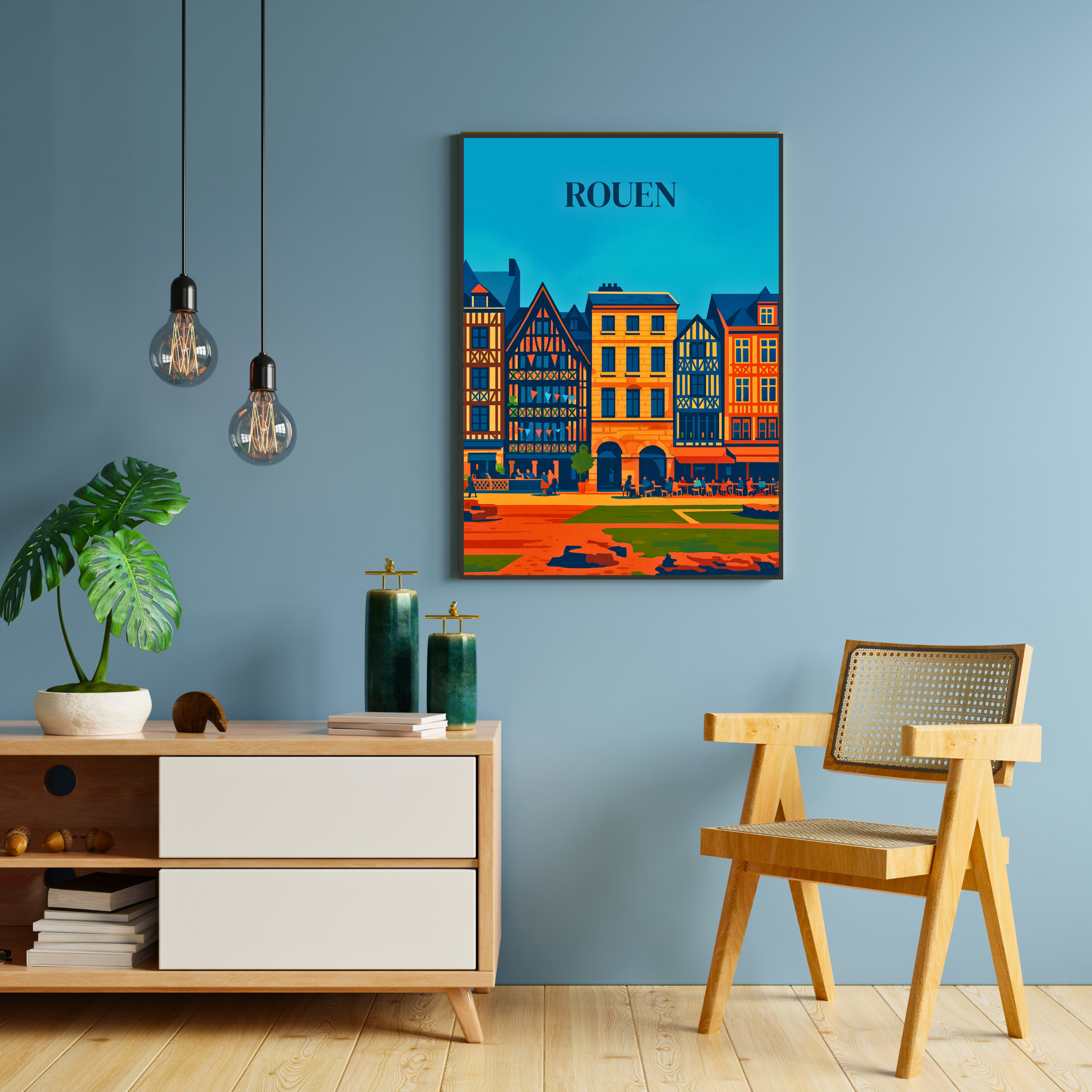 Affiche Rouen – Cathédrale, histoire et charme