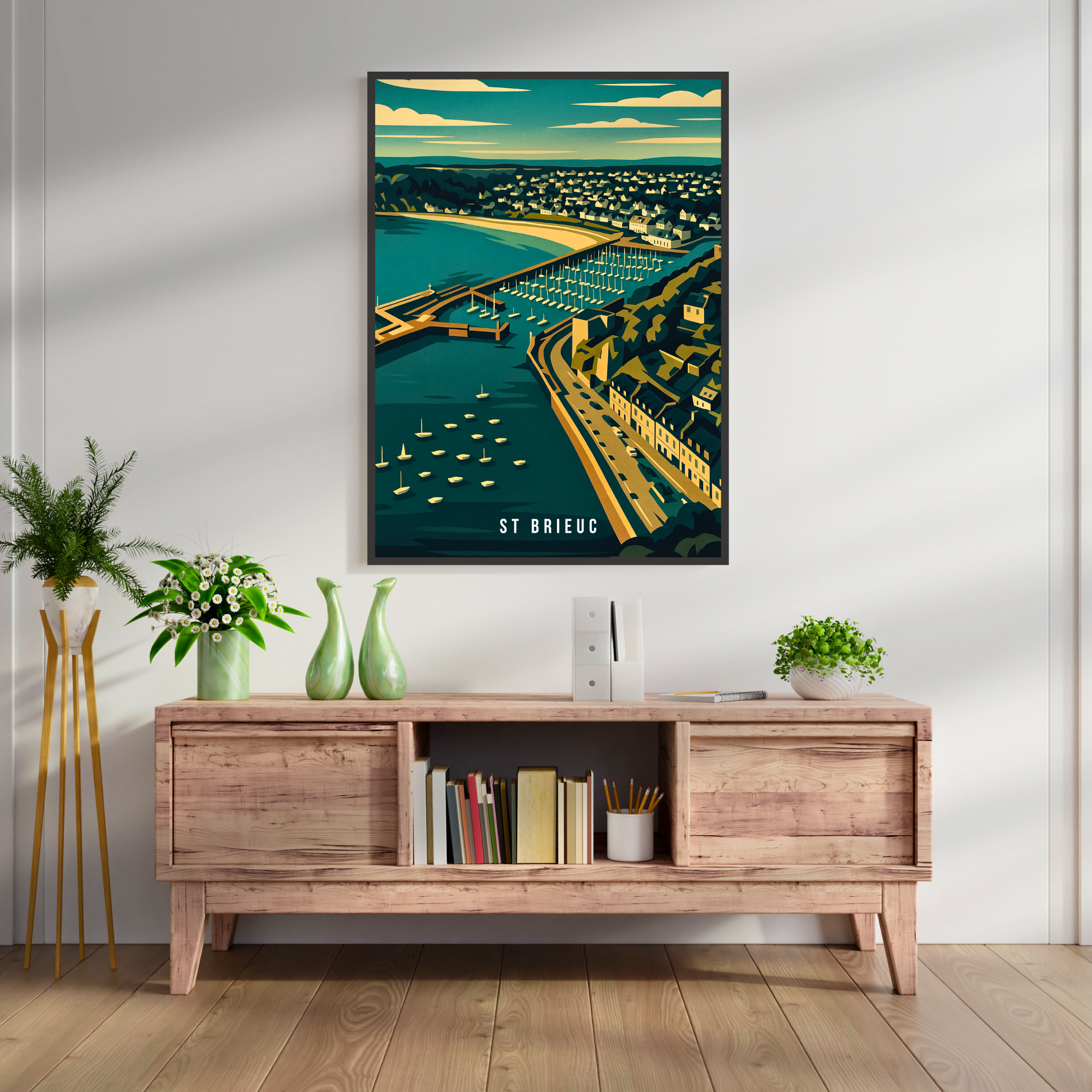 Affiche Saint-Brieuc – Nature bretonne et grand air