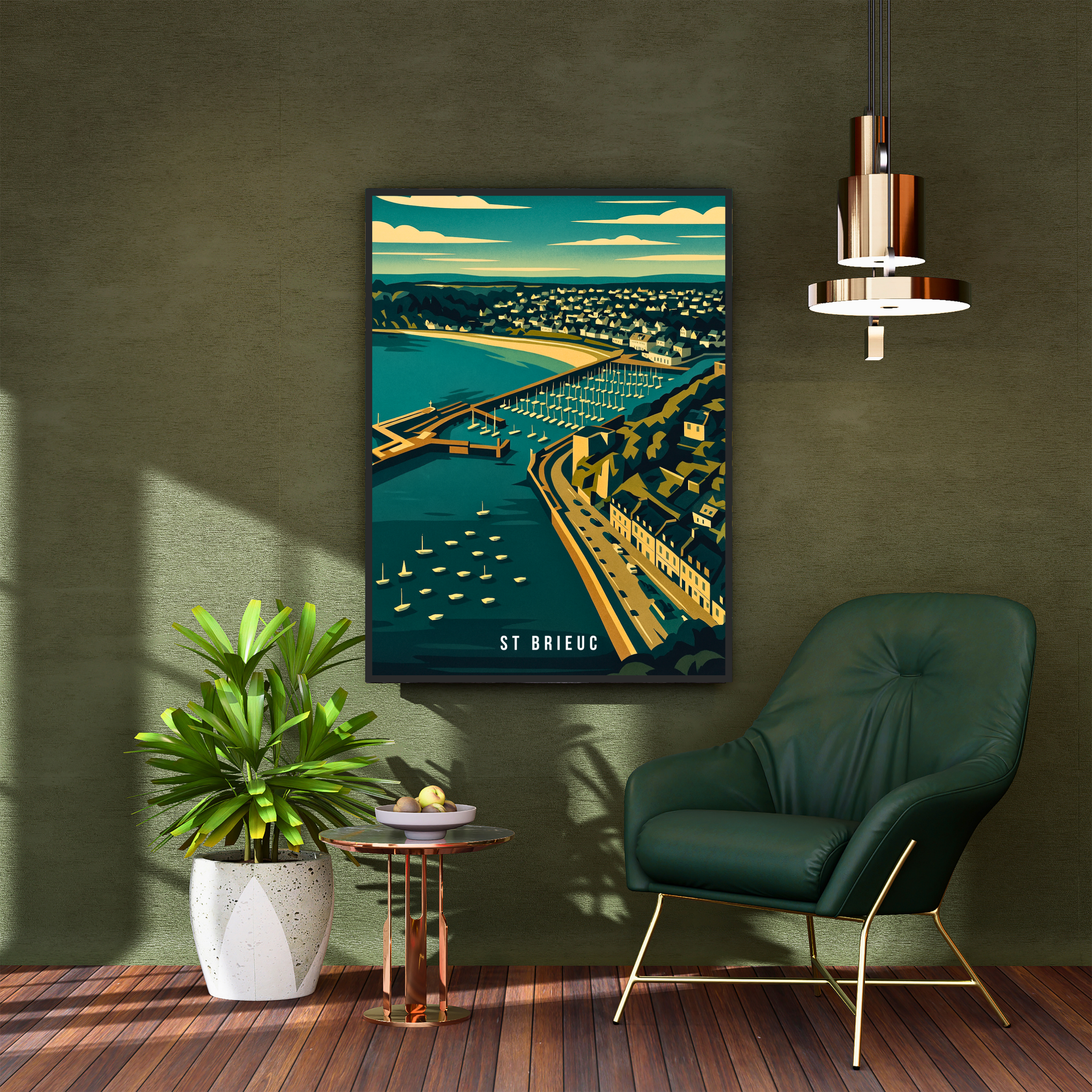 Affiche Saint-Brieuc – Nature bretonne et grand air