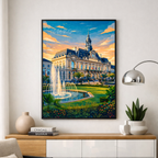 Affiche Tours – Poster déco ville au style moderne